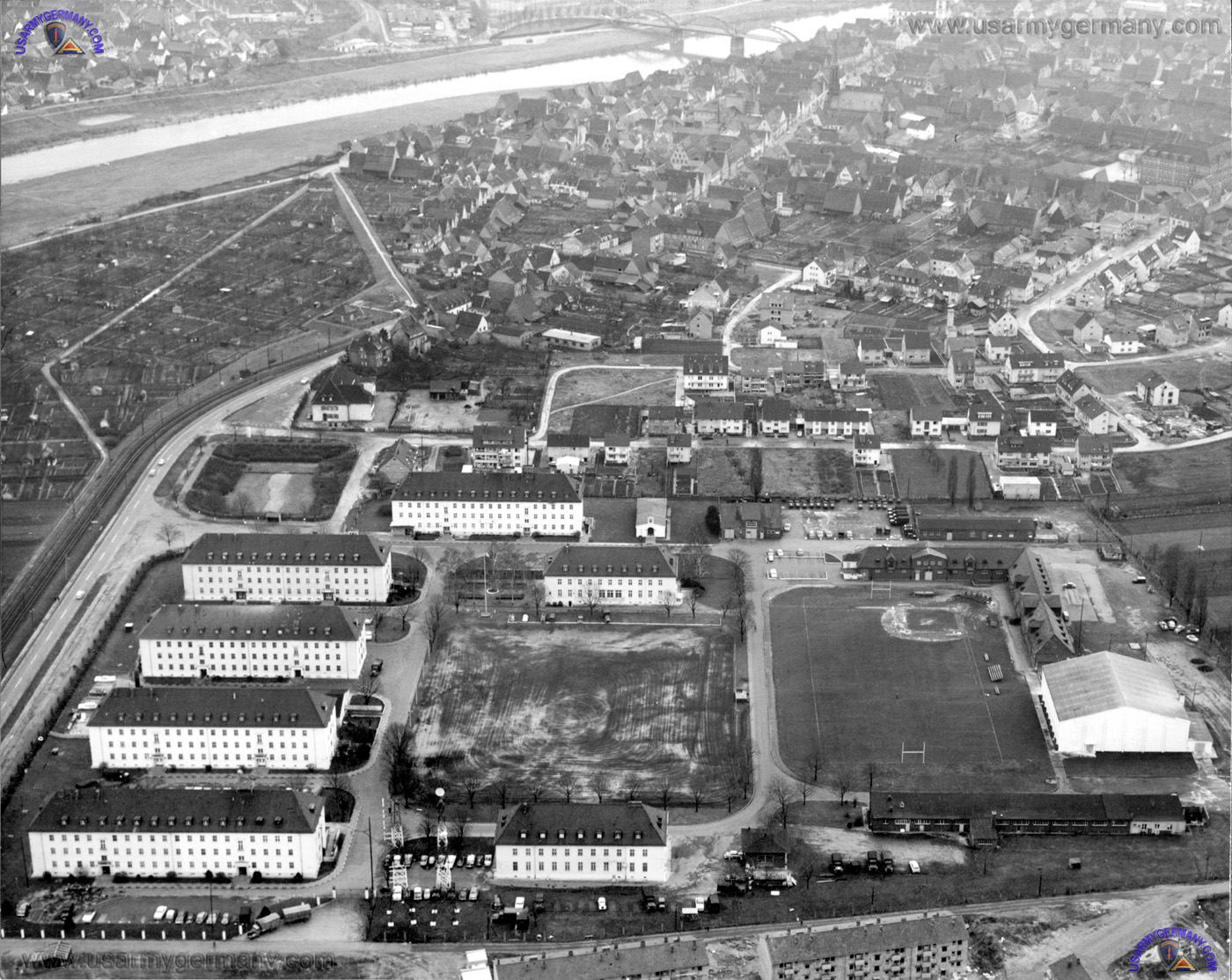 USAREUR Aerial Photos - Hammonds Barracks
